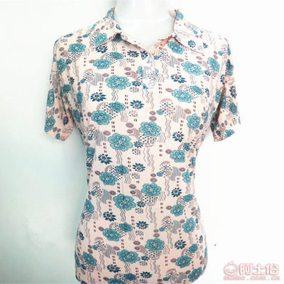 【千依服飾中老年女裝短袖t恤大碼女短袖翻領(lǐng)冰絲上衣地?cái)傌浽礋豳u媽媽裝W1658】深圳市寶安區(qū)新安千依服飾加工廠 - 產(chǎn)品庫