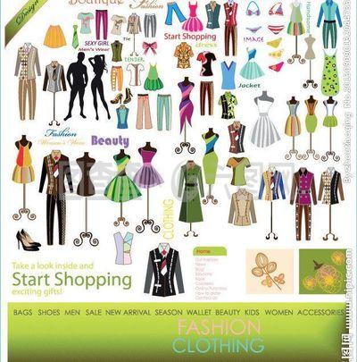 時(shí)尚女性服裝圖片